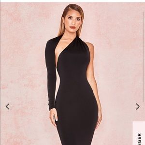 MERVEILLE Maxi Black Gown from House of CB